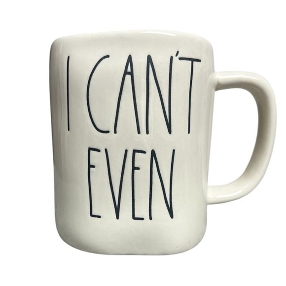 Rae Dunn White Ceramic Mug or Choose a Mug Rug Match a Mug Option I Can’t Even - Picture 1 of 10